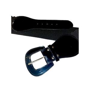1980’s Vintage Patent Leather Stretch Belt